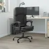 Image de vidaXL Fauteuil de massage inclinable de bureau Noir Similicuir