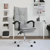 Image de vidaXL Fauteuil inclinable de bureau Gris clair Tissu