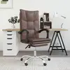 Image de vidaXL Fauteuil inclinable de bureau Marron Similicuir