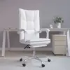 Image de vidaXL Fauteuil inclinable de bureau Blanc Similicuir