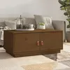 Image de vidaXL Table basse Marron miel 80x50x35 cm Bois massif de pin