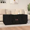 Image de vidaXL Table basse Noir 100x50x41 cm Bois massif de pin
