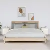 Image de vidaXL Tables de chevet 2 pcs Blanc 40x34x45 cm Bois de pin massif