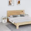 Image de vidaXL Tables de chevet 2 pcs Blanc 40x34x45 cm Bois de pin massif