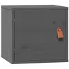 Image de vidaXL Armoire Murale Armoire Suspendue Centre de Divertissement Flottante Salon Salle de Séjour Intérieur Gris 31,5x30x30 cm Bois de Pin Massif