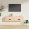 Image de vidaXL Armoires murales 2 pcs 60x30x30 cm Bois de pin massif
