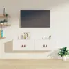 Image de vidaXL Armoires murales 2 pcs Blanc 60x30x30 cm Bois de pin massif