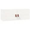 Image de Armoire murale Blanc 80x30x30 cm Bois de pin massif