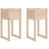 Image de vidaXL Jardinières 2 pcs 40x40x81 cm Bois Massif de pin