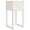 Image de vidaXL Jardinière Pot de Fleurs de Jardin Bac à Fleurs Lit Surélevé Terrasse Balcon Patio Extérieur Blanc 40x40x81 cm Bois Massif de Pin