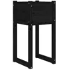 Image de vidaXL Jardinière Pot de Fleurs de Jardin Bac à Fleurs Lit Surélevé Terrasse Balcon Patio Extérieur Noir 40x40x81 cm Bois Massif de Pin