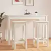 Image de vidaXL Chaises de bar lot de 2 blanc 40x40x78 cm bois de pin solide