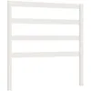 Image de vidaXL Tête de Lit Meuble de Chambre à Coucher Accessoire de Lit Simple Tête de Cadre de Lit Intérieur Blanc 95x4x100 cm Bois Massif de Pin