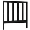 Image de vidaXL Tête de Lit Meuble de Chambre à Coucher Accessoire de Lit Simple Tête de Cadre de Lit Intérieur Noir 95x4x100 cm Bois Massif de Pin