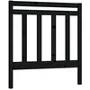 Image de vidaXL Tête de Lit Meuble de Chambre à Coucher Accessoire de Lit Simple Tête de Cadre de Lit Intérieur Noir 95x4x100 cm Bois Massif de Pin