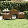 Image de vidaXL Jardinière Marron miel 178,5x44x75 cm Bois massif de pin