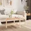 Image de vidaXL Table basse 118x63x45 cm Bois massif de pin