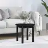 Image de vidaXL Table basse Noir Ø 45x40 cm Bois massif de pin