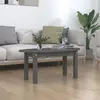 Image de vidaXL Table basse Gris 80x40x35 cm Bois massif de pin