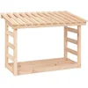 Image de vidaXL Support pour Bois de Chauffage Porte-bûches Rangement Organisateur Stockage Support d'Empilage Cheminée 108x64,5x78 cm Bois de Pin