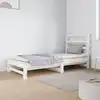 Image de vidaXL Lit coulissant sans matelas blanc 2x(90x190) cm