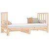 Image de vidaXL Lit Coulissant Lit de Jour Lit d'Invité Sommier à Lattes Meuble de Chambre à Coucher Salon Intérieur 2X(90x190) cm Bois de Pin Massif