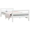 Image de vidaXL Cadre de lit sans Matelas Blanc 80x200 cm Bois Massif de pin