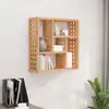 Image de vidaXL Étagère murale 49x15x49 cm Bois massif de noyer