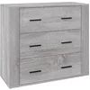 Image de Buffet Sonoma gris 80x33x70 cm Bois d'ingénierie