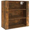 Image de Armoire murale Chêne fumé 80x33x80 cm Bois d ingénierie