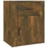 Image de Table de chevet Chêne fumé 50x36x60 cm Bois d ingénierie