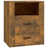 Image de Table de chevet Chêne fumé 50x36x60 cm Bois d'ingénierie