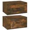 Image de Tables de chevet murales 2 pcs Chêne fumé 50x36x25 cm