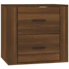 Image de Table de chevet murale Chêne marron 50x36x47 cm