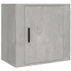 Image de Table de chevet murale Gris béton 50x30x47 cm