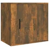 Image de Table de chevet murale Chêne fumé 50x30x47 cm