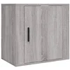 Image de Table de chevet murale Sonoma gris 50x30x47 cm