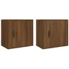 Image de Tables de chevet murales 2 pcs Chêne marron 50x30x47 cm