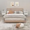 Image de vidaXL Tables de chevet murales 2 pcs Blanc 50x36x40 cm