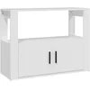 Image de Buffet Blanc 80x30x60 cm Bois d ingénierie