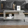 Image de vidaXL Table basse Gris béton 90x49x45 cm Bois d'ingénierie