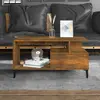 Image de vidaXL Table basse Chêne fumé 90x49x45 cm Bois d'ingénierie