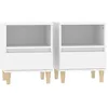 Image de Tables de chevet 2 pcs Blanc 40x35x50 cm