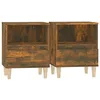Image de Tables de chevet 2 pcs Chêne fumé 40x35x50 cm