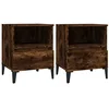 Image de Tables de chevet 2 pcs Chêne fumé 40x35x50 cm