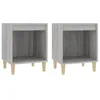 Image de Tables de chevet 2 pcs Sonoma gris 40x35x50 cm