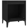 Image de vidaXL Table de Chevet Table de Nuit Armoire de Chevet Armoire de Lit Meuble de Chambre à Coucher Maison Intérieur Noir 40x35x50 cm