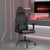 Image de vidaXL Chaise de jeu Noir Similicuir