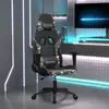 Image de vidaXL Chaise de jeu Noir et camouflage Similicuir