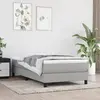 Image de vidaXL Cadre de lit à lattes gris clair 100x200 cm tissu